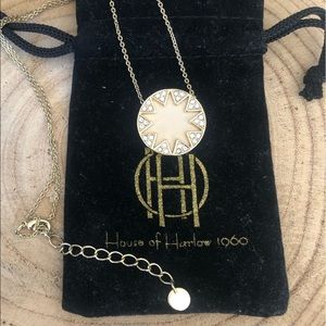 House of Harlow Small Gold and Ivory Necklace